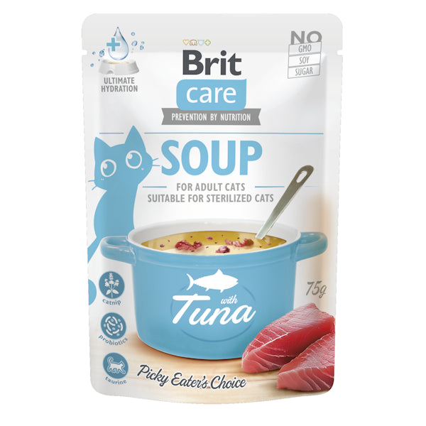 BRIT CARE GATTO SOUP ADULTO TONNO BUSTA 75 GR