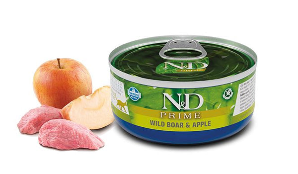 FARMINA GATTO N&D PRIME ADULTO CINGHIALE & MELA LATTINA 80 GR