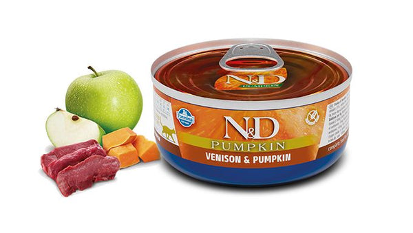 FARMINA GATTO N&D PUMPKIN ADULTO CERVO & ZUCCA LATTINA 80 GR