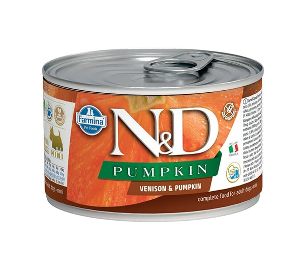 N&D DOG VENISON & PUMPKIN MINI 140 GR