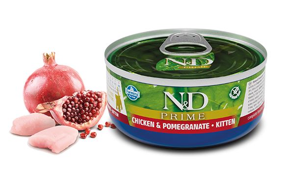 FARMINA GATTO N&D PRIME KITTEN POLLO & MELOGRANO LATTINA 80 GR