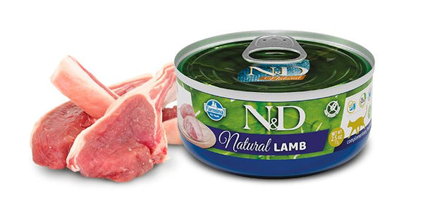 FARMINA GATTO N&D NATURAL AGNELLO LATTINA 70 GR