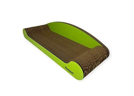 Rotipet Gatto Tiragraffi "sofa" 59x21,5x14 CM Giallo