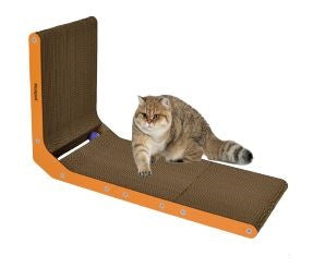 ROTIPET GATTO TIRAGRAFFI "WALL" 63x40x21 CM GIALLO