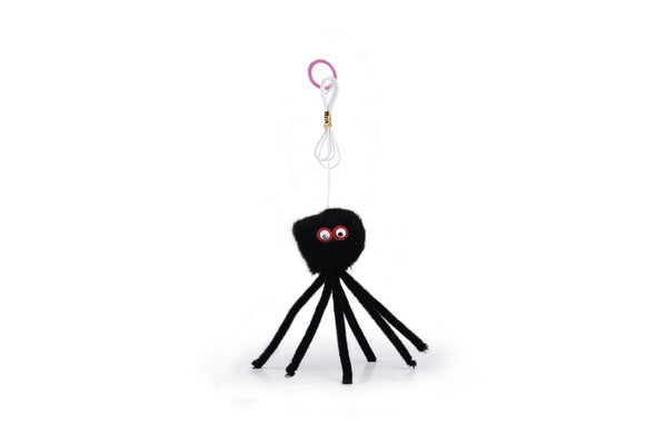 BEEZTEES HALLOWEEN GATTO GIOCO RAGNO PELOSO 15x6x2 CM