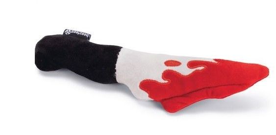 BEEZTEES HALLOWEEN CANE GIOCO COLTELLO SANGUE 25x6x3 CM