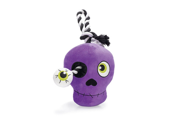 BEEZTEES HALLOWEEN CANE GIOCO PELUCHE SKULL 35x16,5x12 CM