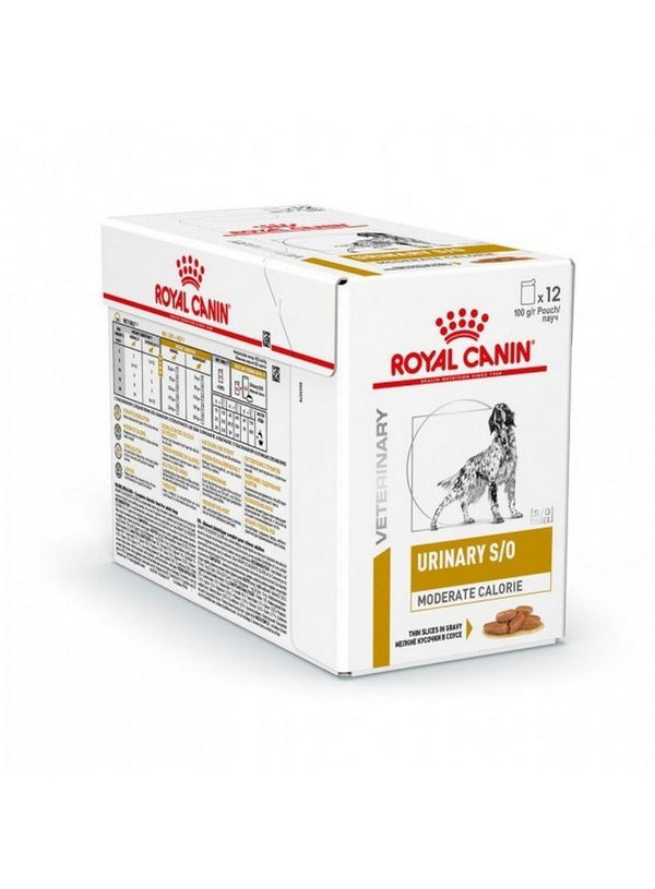 ROYAL CANIN CANE URINARY S/O MODERATE CALORIE BUSTA IN SALSA CF. (12x100) GR