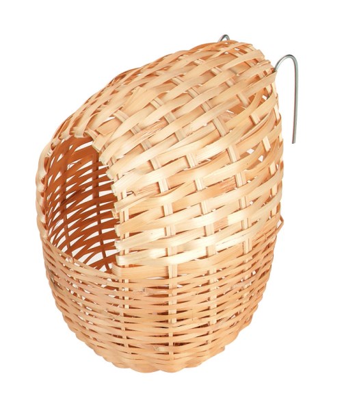 KERBL UCCELLI NIDO ESOTICO IN BAMBÙ 12x11 CM