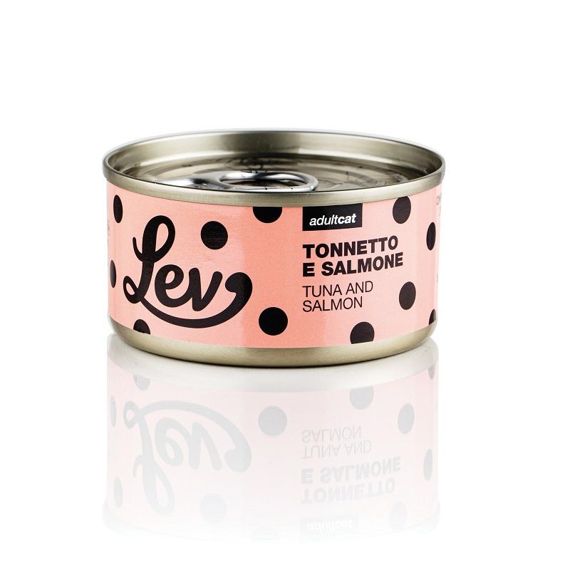 LEV GATTO LATTINA IN ACQUA DI COTTURA ADULTO TONNETTO & SALMONE 70 GR
