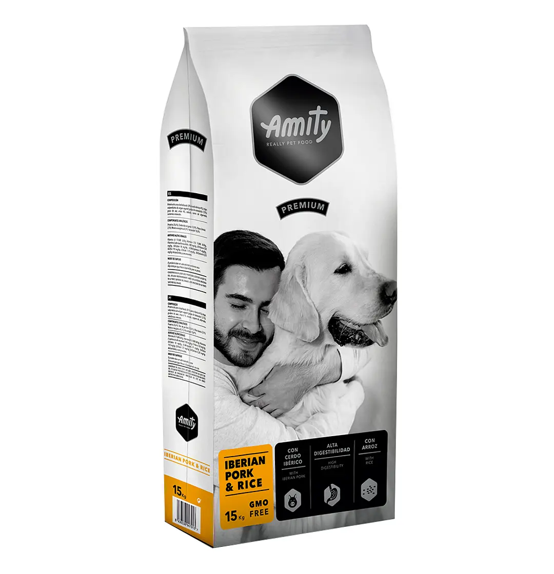 AMITY CANE PREMIUM ADULTO MAIALE IBERICO & RISO 15 KG