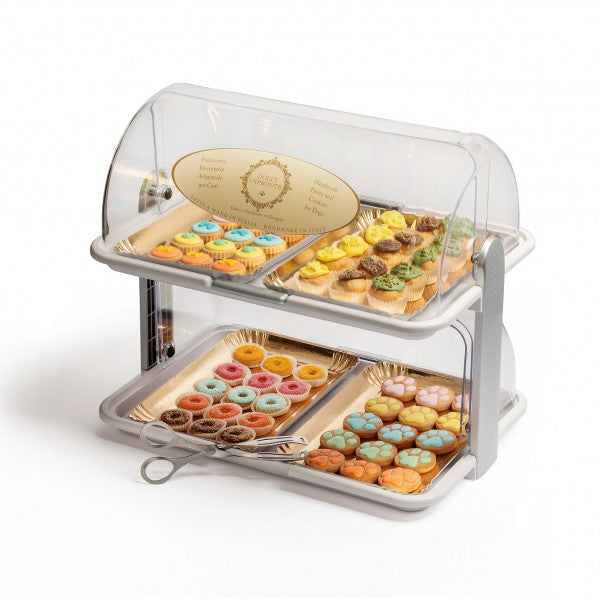 DOLCI IMPRONTE DISPLAY PASTICCERIA VUOTO-DUE RIPIANI-