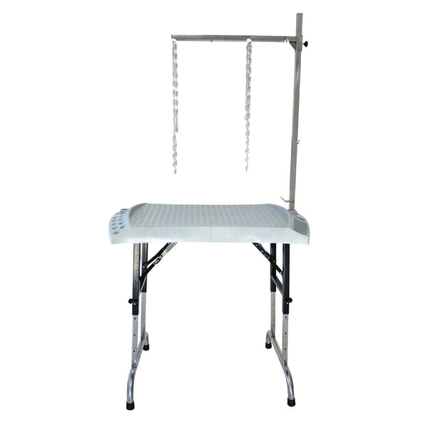 AGC CREATION TAVOLO DA TOELETTATURA "EVOLUTECH 100" REGOLABILE & PIEGHEVOLE 100x60 CM GRIGIO GRANITO
