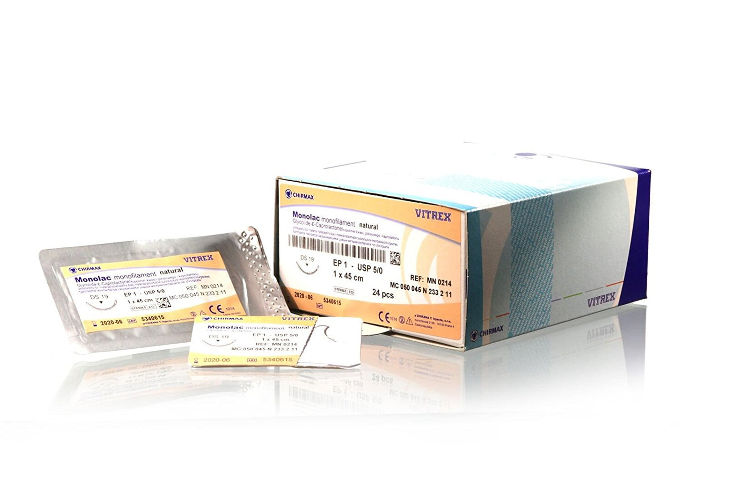 MONOLAC EP3 (USP 2/0) DS25 Viola Ago 3/8 triangolare 75 cm