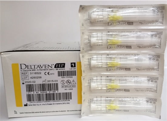 AGO VENOSO DELTAVEN 1 - CON ALI 24G GIALLO