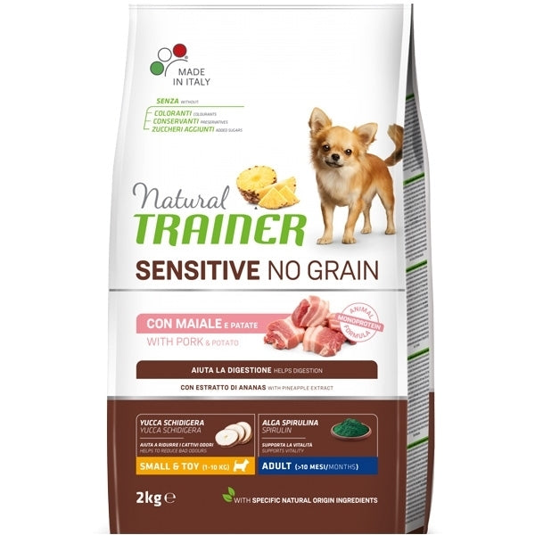 TRAINER CANE SPECIALTY NUTRITION - NO GRAIN - ADULTO SMALL&TOY MAIALE 2 KG