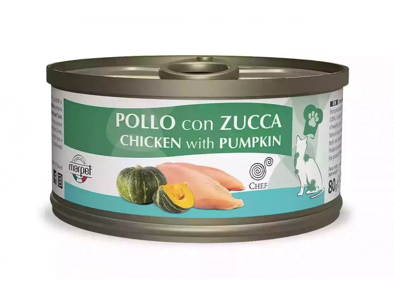 MARPET GATTO ADULTO POLLO & ZUCCA LATTINA 80 GR