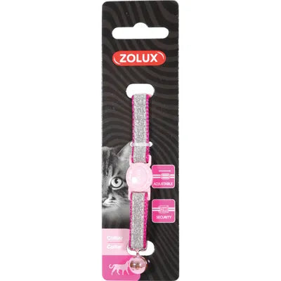 ZOLUX COLLARE GATTO REGOLABILE CON STRASS ROSA