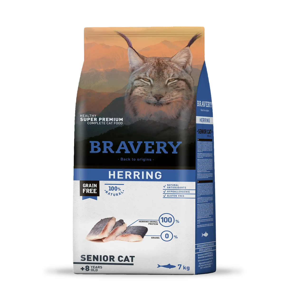 BRAVERY GATTO SENIOR ARINGA 2 KG