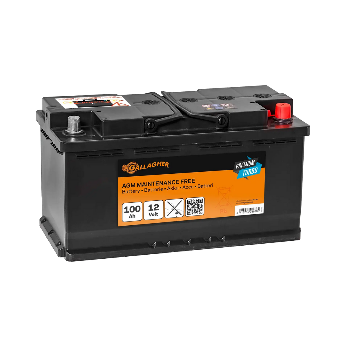 BATTERIA GALLAGHER 12volt 100Ah GEL TURBO PREMIUM SCARICA LENTA